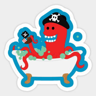 Octopus Bathtub Buddy Sticker